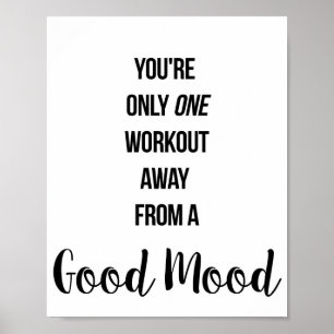 Poster Gym, Exercício, Arte Motivacional de Workout
