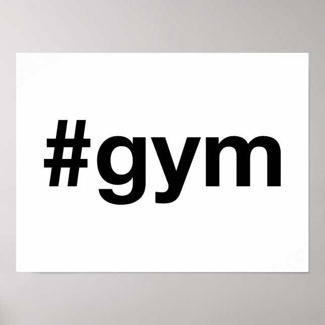 Poster GYM Hashtag (Frente)