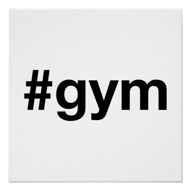 Pôster GYM Hashtag (Frente)