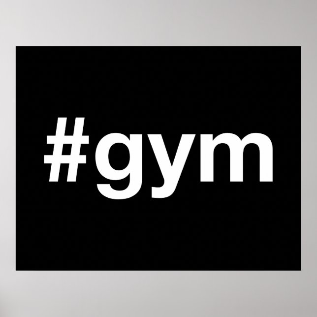 Poster GYM Hashtag (Frente)