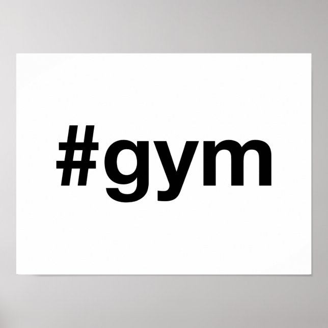 Poster GYM Hashtag (Frente)