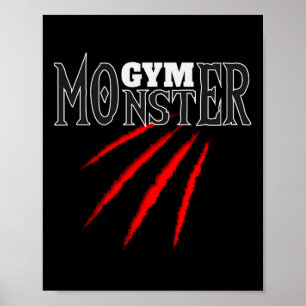 Poster Gym Monster Sport Bodybuilding Weighm Training