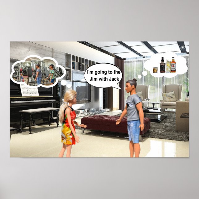 Poster Gym or Jim. (Frente)