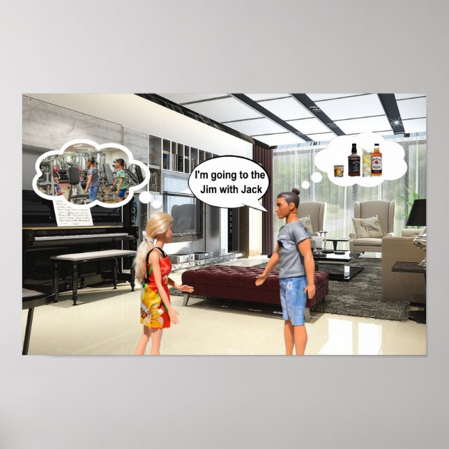 Poster Gym or Jim. (Frente)