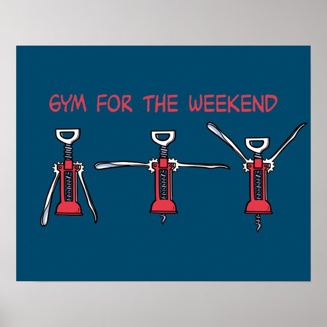 Poster Gym para o fim de semana (Frente)