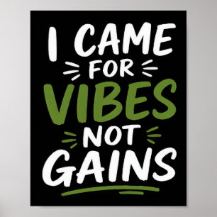 Poster Gym Vibes Preto