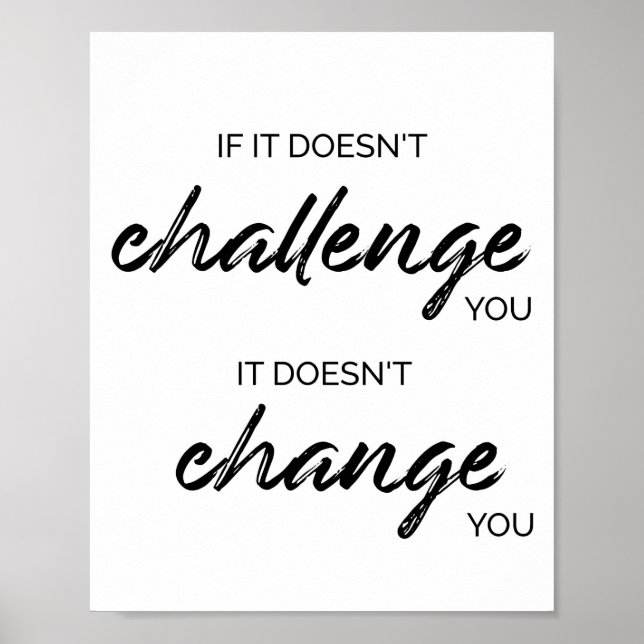 Poster Gym, Workout, Malhação, Exercitar Citação Motivaci (Frente)