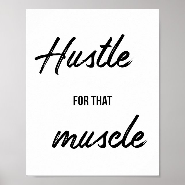 Poster Gym, Workout, Malhação Motivational Wall Decor (Frente)