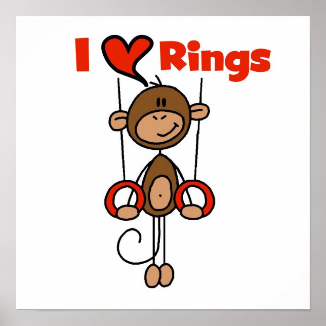 Pôster Gymnast Loves Rings (Frente)