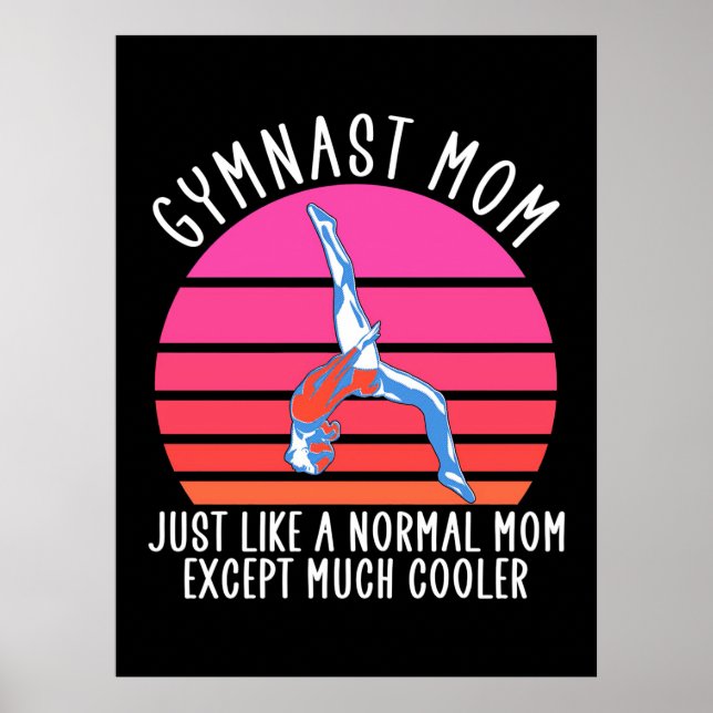 Poster Gymnast Mãe (Frente)