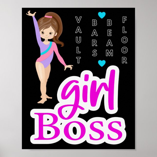 Poster Gymnastics Girl Boss    (Frente)