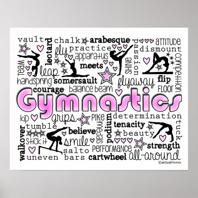 Poster Gymnastics Palavras 2 (Frente)