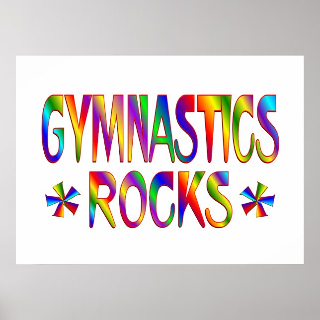PÔSTER GYMNASTICS ROCKS (Frente)