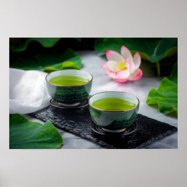 Poster Gyokuro - Green Tea - ZEN BUDDHISM (Frente)