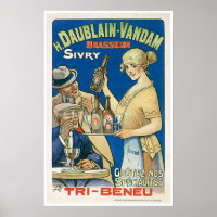 H. Daublain Vandam Sivry Vintage Beer Ad Art