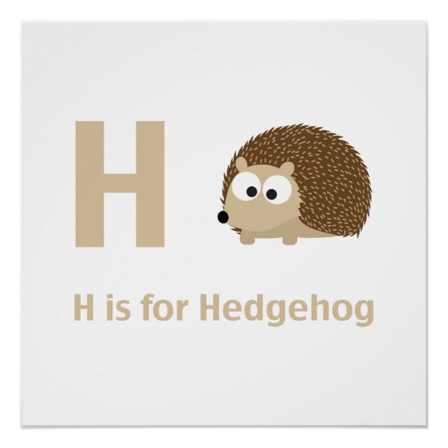 Pôster H é para Hedgehog (Frente)