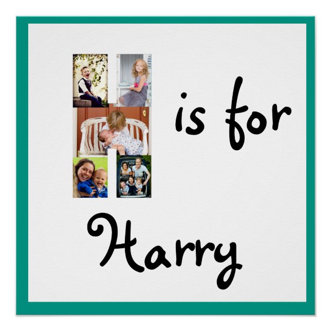 Pôster H é para o nome (Frente)