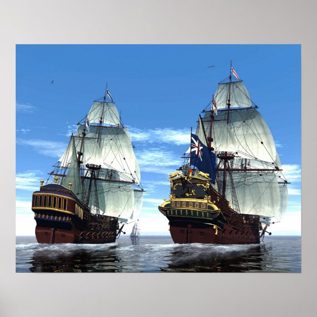 Pôster H M S Prince William e Escort (Frente)