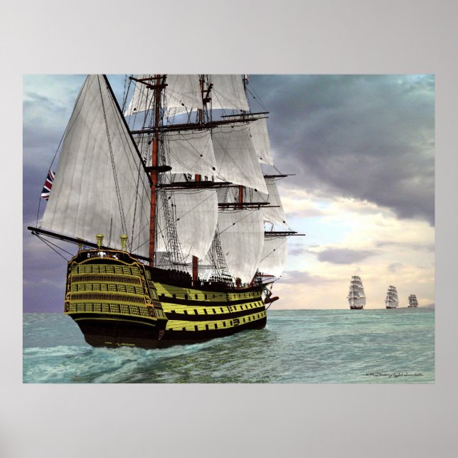 Pôster H M S Vitória (Frente)