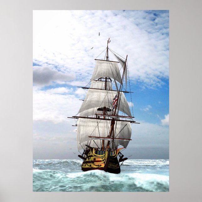 Pôster H M S Vitória (Frente)