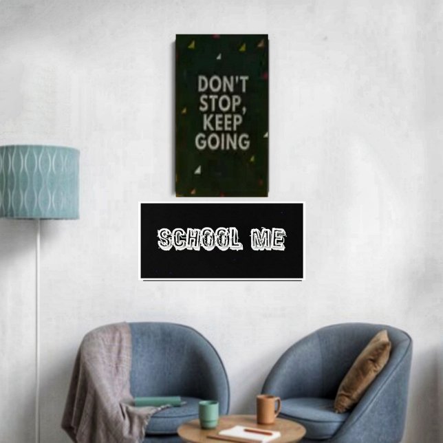 Poster H. Metal translúcido-Wht (Display this cool sign, which is appropriate, for your dorm room, or bedroom!)