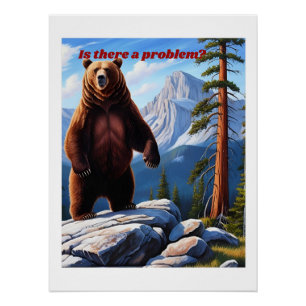 Pôster Há algum problema? - Grizzly Wilderness