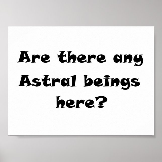 Pôster Há algum ser artificial aqui?-impressões/posters? (Frente)