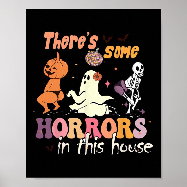 Poster Há alguns horrores nesta casa Ghost Pumpkin H (Frente)