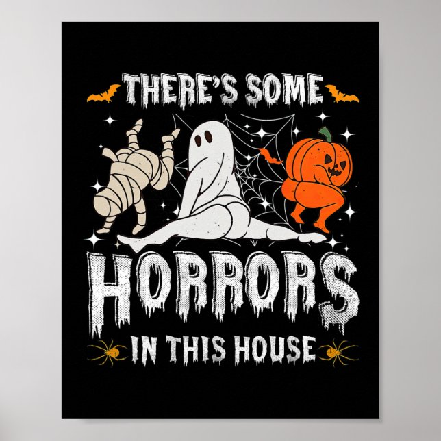Poster Há alguns horrores nesta casa Ghost Pumpkin H (Frente)
