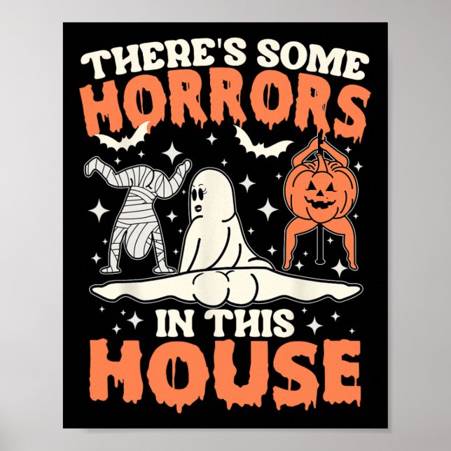 Poster Há alguns horrores nesta Casa, Pumpkin Ghost H (Frente)