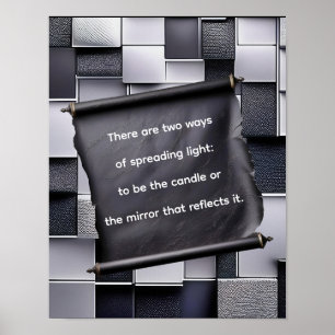 Poster Há duas formas de espalhar a luz: