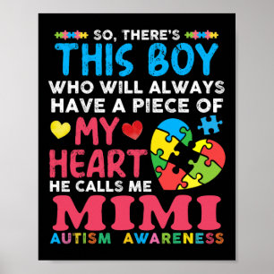 Poster Há Esse Menino Ele Me Chama Mimi Conscientização d