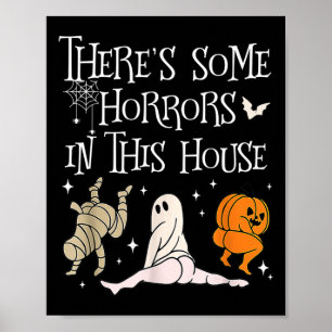 Poster Há Horrores Nesta Casa Dizendo Engraçado