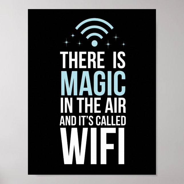 Pôster Há Magia No Ar Chamada Wi-Fi (Frente)
