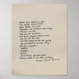 Poster Há Mais Para Você Do Que Ontem - Um Poema