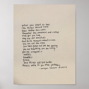 Poster Há Mais Para Você Do Que Ontem - Um Poema