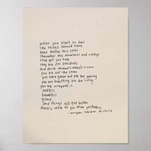 Pôster Há Mais Para Você Do Que Ontem - Um Poema