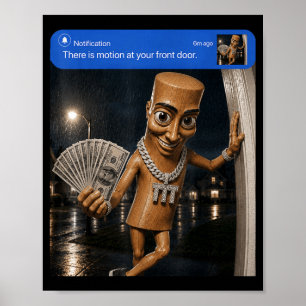 Poster Há Movimento Na Frente Tung Tung Tung Sahur