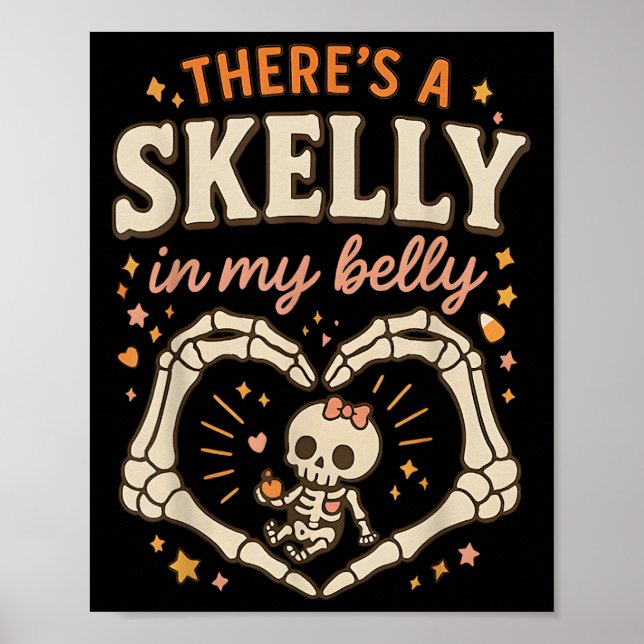 Poster Há Skelly no meu esqueleto Engravidável (Frente)