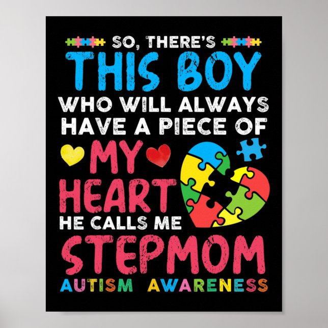 Poster Há um rapaz que ele me chama de Stepman Autism Awa (Frente)