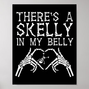 Poster Há um Skelly no meu Dia de as Bruxas engraçado