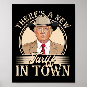 Poster Há Uma Nova Tarifa Na Cidade Engraçada Política
