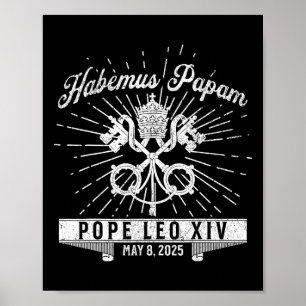Poster Habemus Papam Igreja Católica Novo Papa Leo Xiv
