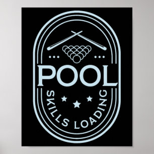 Poster Habilidades de piscina Carregando Bilhete de Cotaç