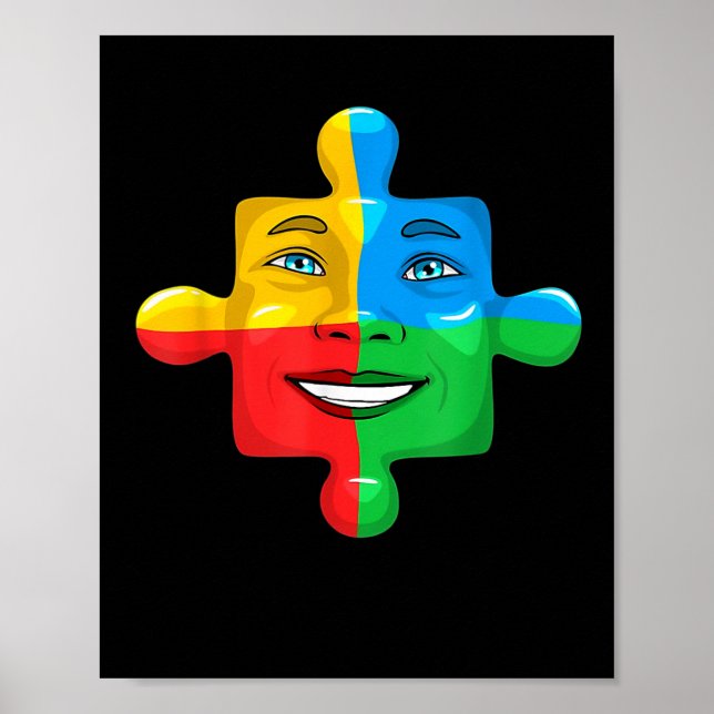 Poster Habilidades Superam Deficiências Autismo consciênc (Frente)