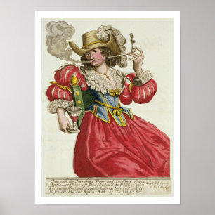 Poster Hábito de uma senhora rica aproximadamente 1630