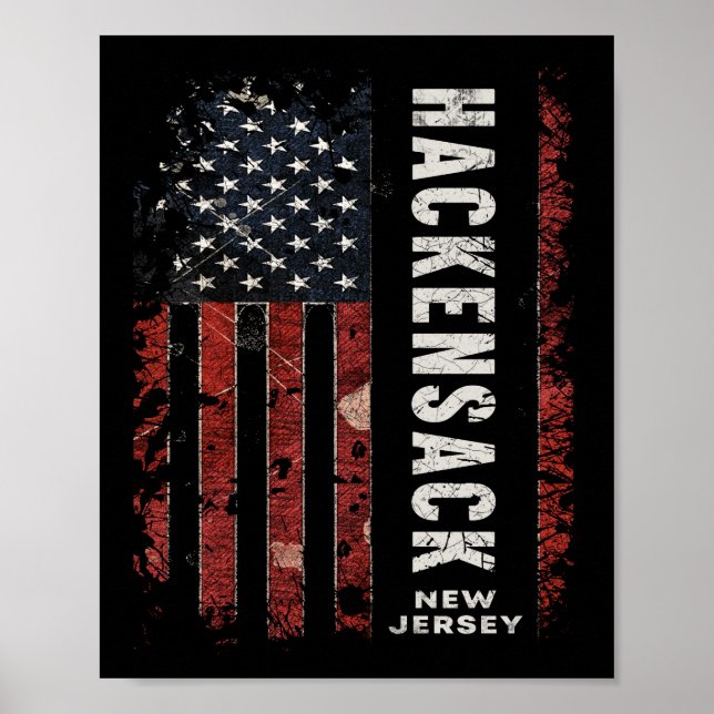 Poster Hackensack Nova Jersey (Frente)