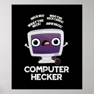 Poster Hacker Engraçado Hecker Dark BG