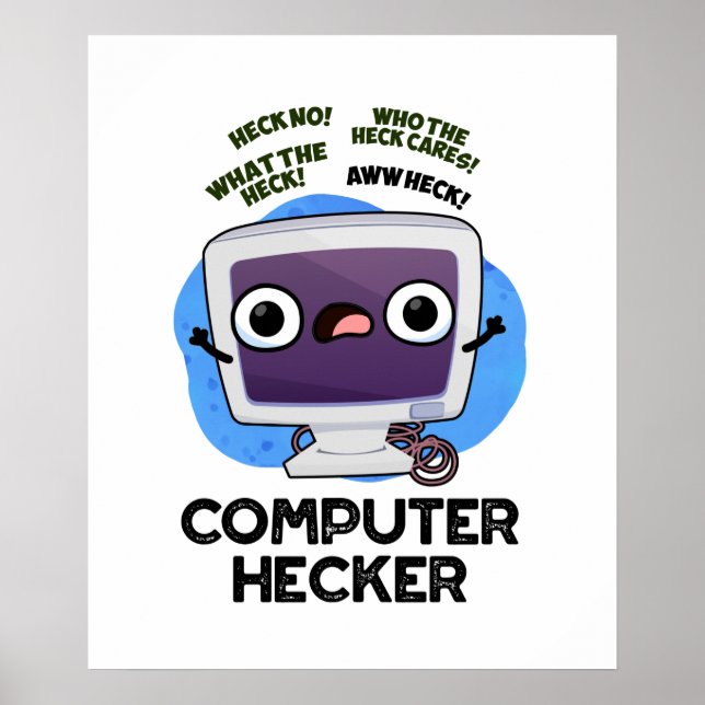 Poster Hacker Funny Hacker do Hecker (Frente)
