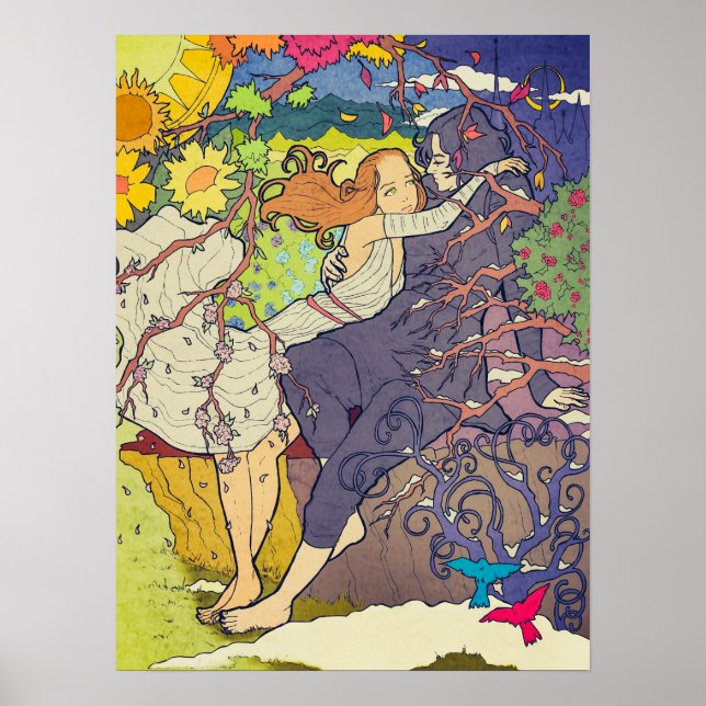 Poster Hades e Perséfone (Frente)